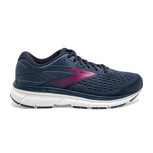 Brooks Dyad 11 Road Running Shoes - Womens, Blue/Navy/Pink | IE-GHS389150